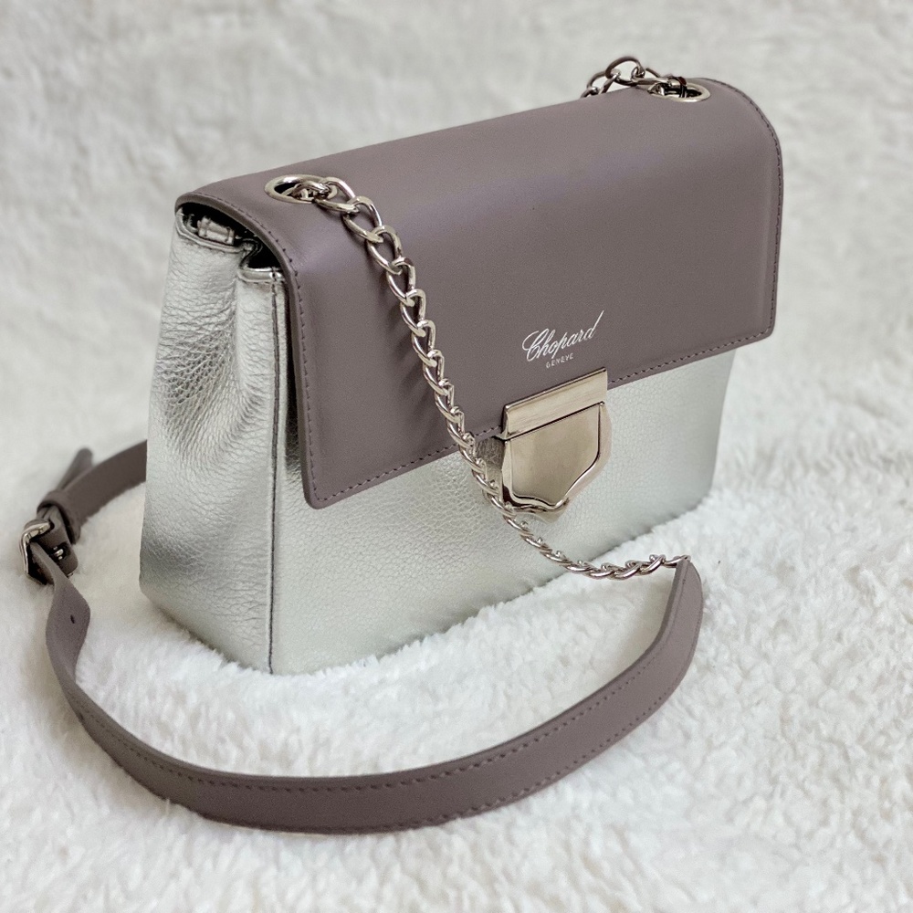 Chopard Siena "Mini" Grey Leather Handbag